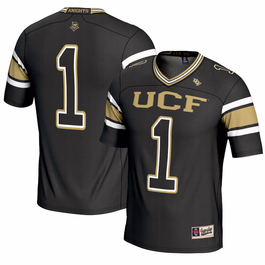 Youth GameDay Greats #1 Black UCF Knights Endzone Football Jersey - Puhuasuan