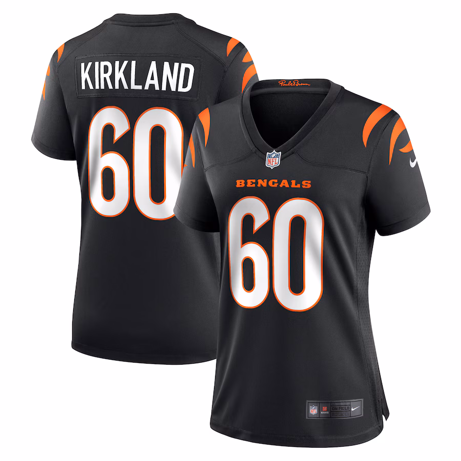 Women's Cincinnati Bengals Jaxson Kirkland Nike  Black Team Game Jersey - Puhuasuan