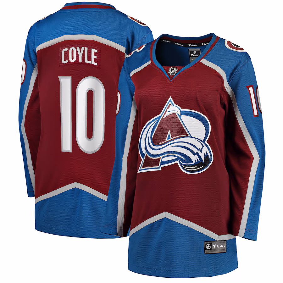 Women's Colorado Avalanche Charlie Coyle Fanatics Burgundy Home Breakaway Player Jersey - Puhuasuan