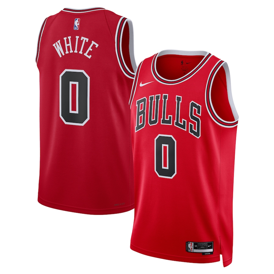 Unisex Chicago Bulls Coby White Nike Red Swingman Jersey - Icon Edition - Puhuasuan
