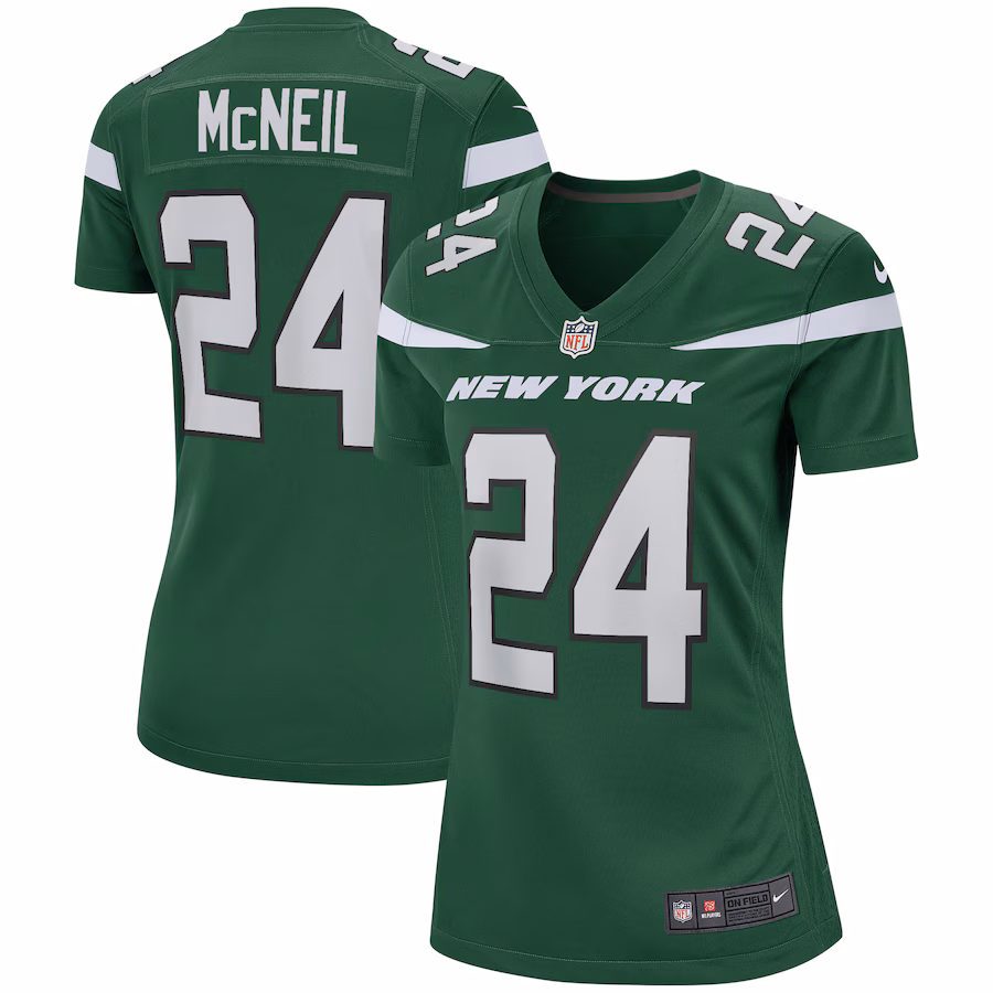 Women's New York Jets Freeman McNeil Nike Gotham Green Game Retired Player Jersey - Puhuasuan