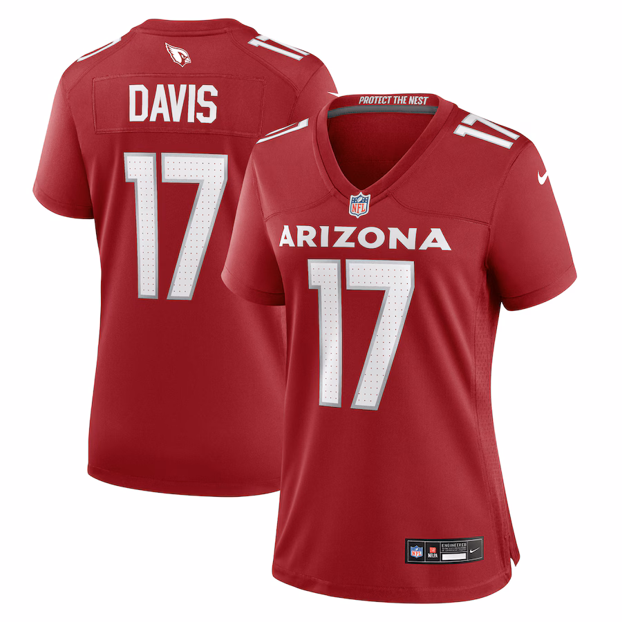 Women's Arizona Cardinals Kaden Davis Nike  Cardinal Team Game Jersey - Puhuasuan
