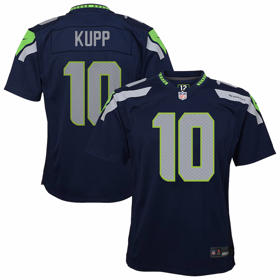 Youth Seattle Seahawks Cooper Kupp Nike College Navy Team Game Jersey - Puhuasuan
