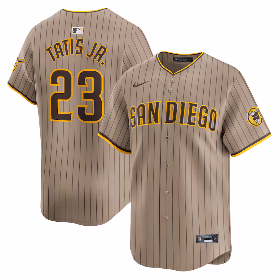 Men's San Diego Padres Fernando Tatis Jr. Nike Tan Alternate Limited Player Jersey - Puhuasuan