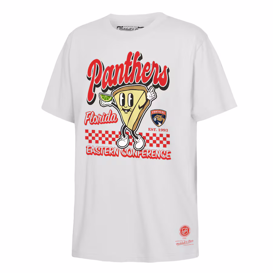 Youth Florida Panthers Mitchell & Ness White Concession Stand T-Shirt - Puhuasuan