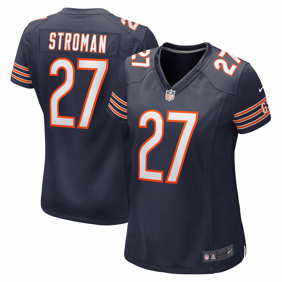 Women's Chicago Bears Greg Stroman Nike  Navy Team Game Jersey - Puhuasuan
