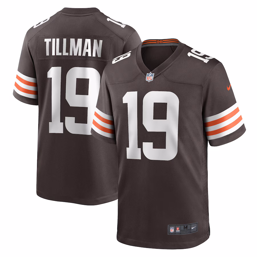 Men's Cleveland Browns Cedric Tillman Nike Brown Game Jersey - Puhuasuan