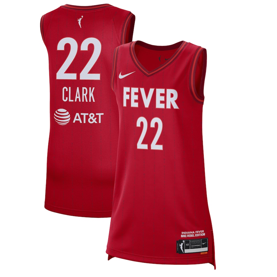 Unisex Indiana Fever Caitlin Clark Nike Red 2024 WNBA Draft Rebel Edition Victory Player Jersey - Puhuasuan