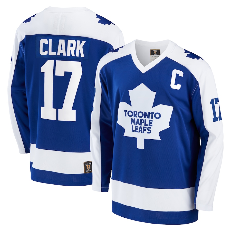 Men's Toronto Maple Leafs Wendel Clark Fanatics Branded Blue Breakaway Retired Player Jersey - Puhuasuan