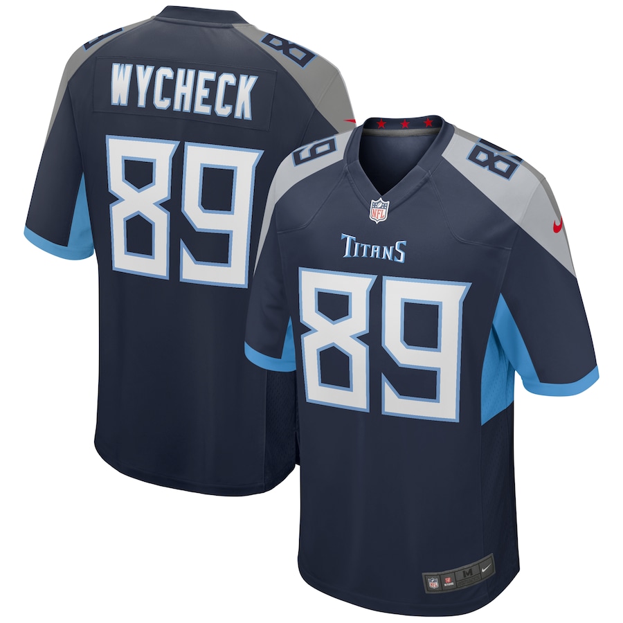 Men's Tennessee Titans Frank Wycheck Nike Navy Game Retired Player Jersey - Puhuasuan