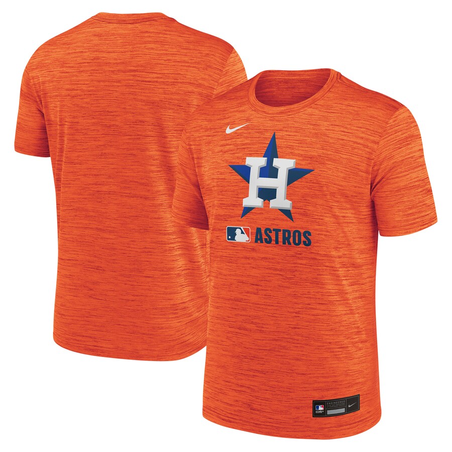 Men's Houston Astros Nike Orange Authentic Collection Velocity Performance Practice T-Shirt - Puhuasuan