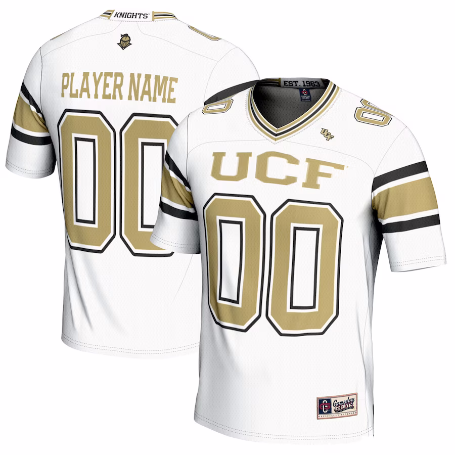UCF Knights GameDay Greats Youth NIL Pick-A-Player Football Jersey - White - Puhuasuan