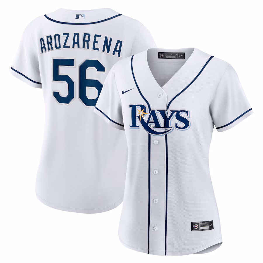 Women's Tampa Bay Rays Randy Arozarena Nike White Home Replica Player Jersey - Puhuasuan