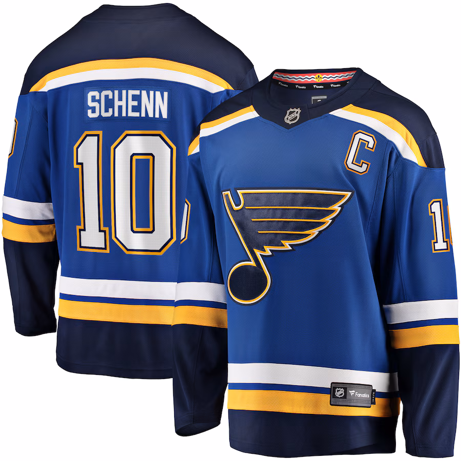 Men's St. Louis Blues Brayden Schenn Fanatics Blue Home Breakaway Jersey - Puhuasuan