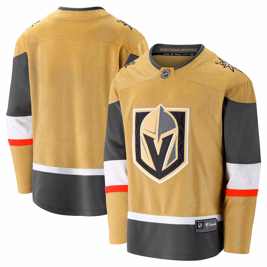 Men's Vegas Golden Knights Fanatics Gold Home Breakaway Jersey - Puhuasuan