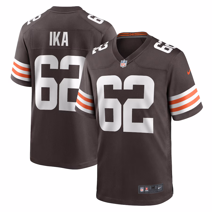 Men's Cleveland Browns Siaki Ika Nike  Brown Team Game Jersey - Puhuasuan
