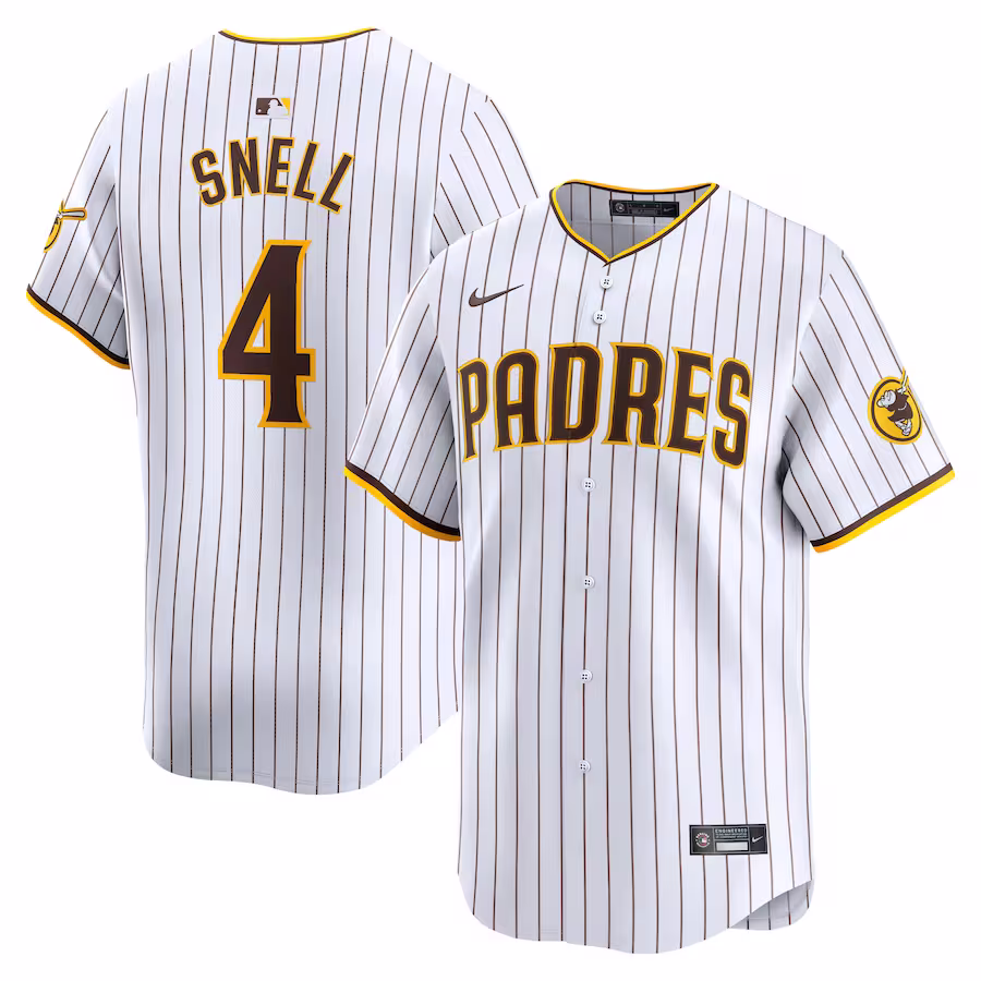 Men's San Diego Padres Blake Snell Nike White Home Limited Player Jersey - Puhuasuan
