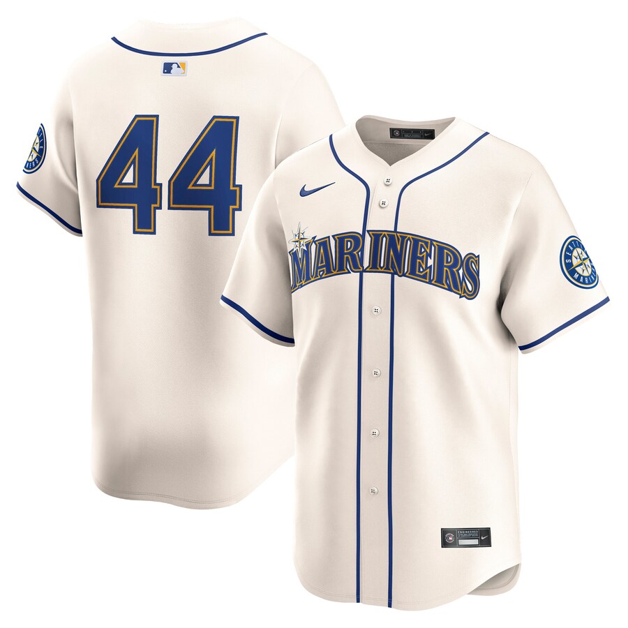 Men's Seattle Mariners Julio Rodriguez Nike Cream Alternate Limited - Puhuasuan