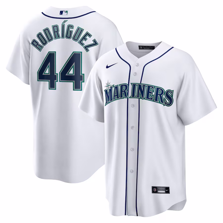 Men's Seattle Mariners Julio Rodriguez Nike White Home Replica Player Jersey - Puhuasuan