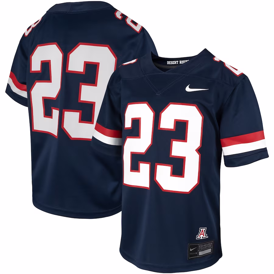 #23 Arizona Wildcats Nike Youth Untouchable Replica Game Jersey - Navy - Puhuasuan