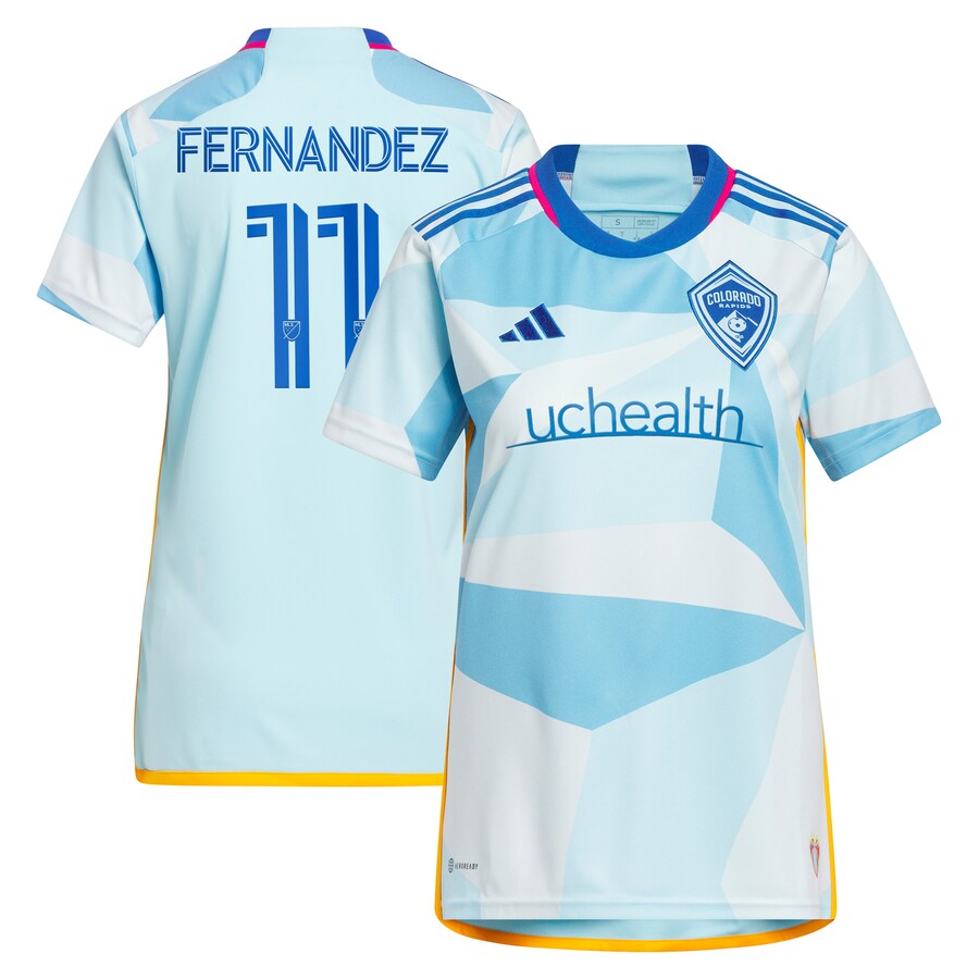 Women's Colorado Rapids Omir Fernandez adidas Light Blue 2024 New Day Kit Replica Player Jersey - Puhuasuan