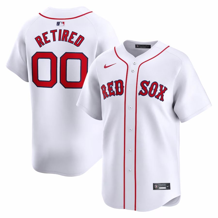 Men's Boston Red Sox Nike White Home Limited Pick-A-Player Retired Roster Jersey - Puhuasuan