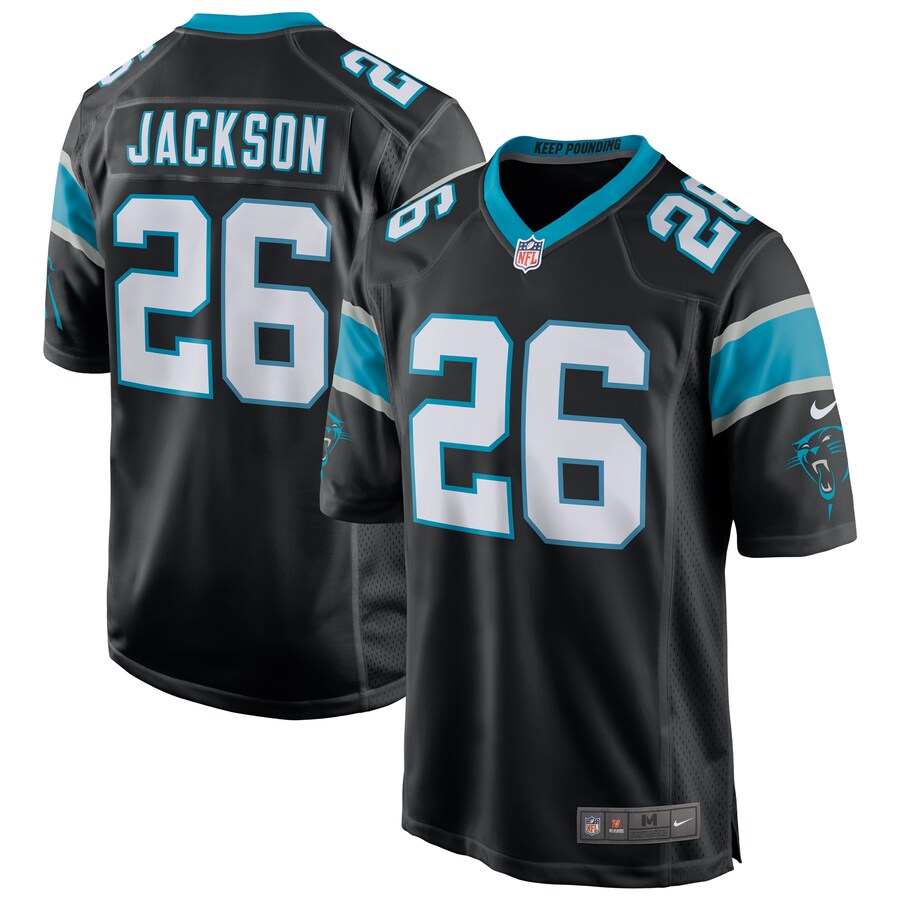 Men's Carolina Panthers Donte Jackson Nike Black Game Jersey - Puhuasuan