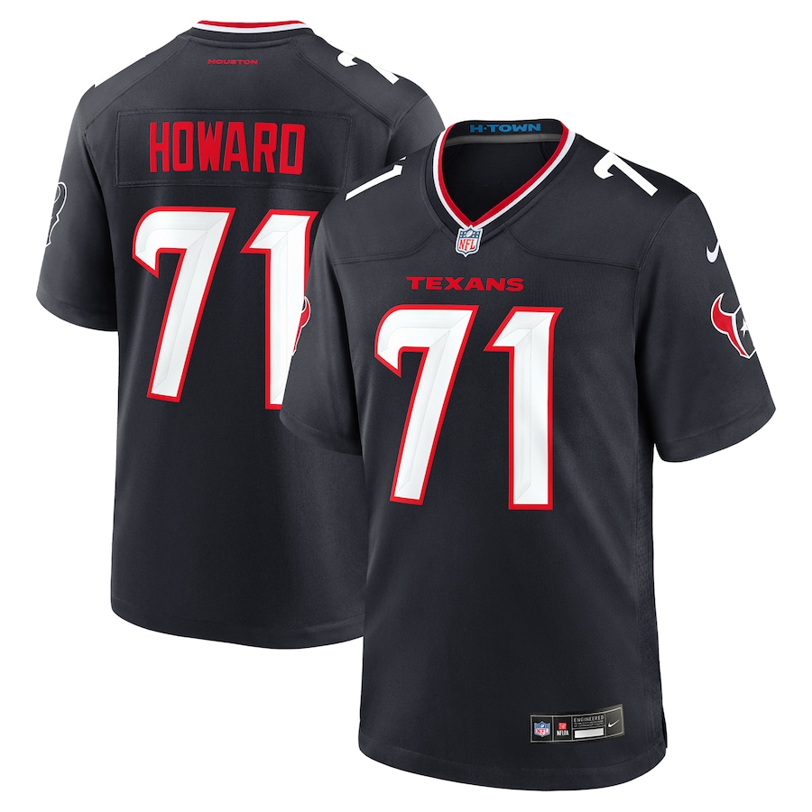 Men's Houston Texans Tytus Howard Nike Navy Team Game Jersey - Puhuasuan