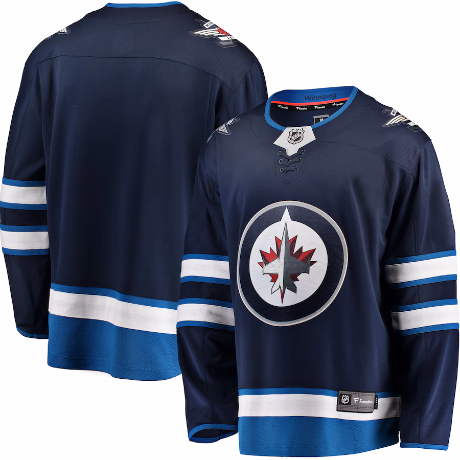 Men's Winnipeg Jets Fanatics Blue Breakaway Home Jersey - Puhuasuan