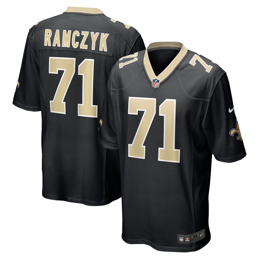 Men's New Orleans Saints Ryan Ramczyk Nike Black Game Jersey - Puhuasuan