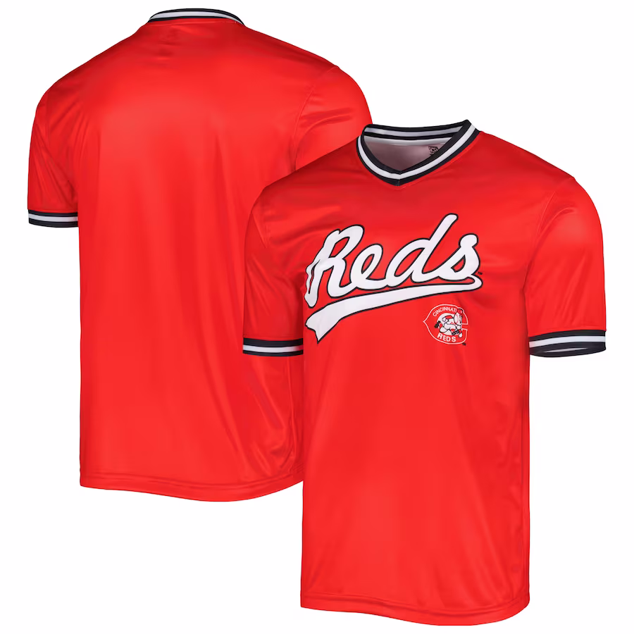 Men's Cincinnati Reds Stitches Red Cooperstown Collection Team Jersey - Puhuasuan