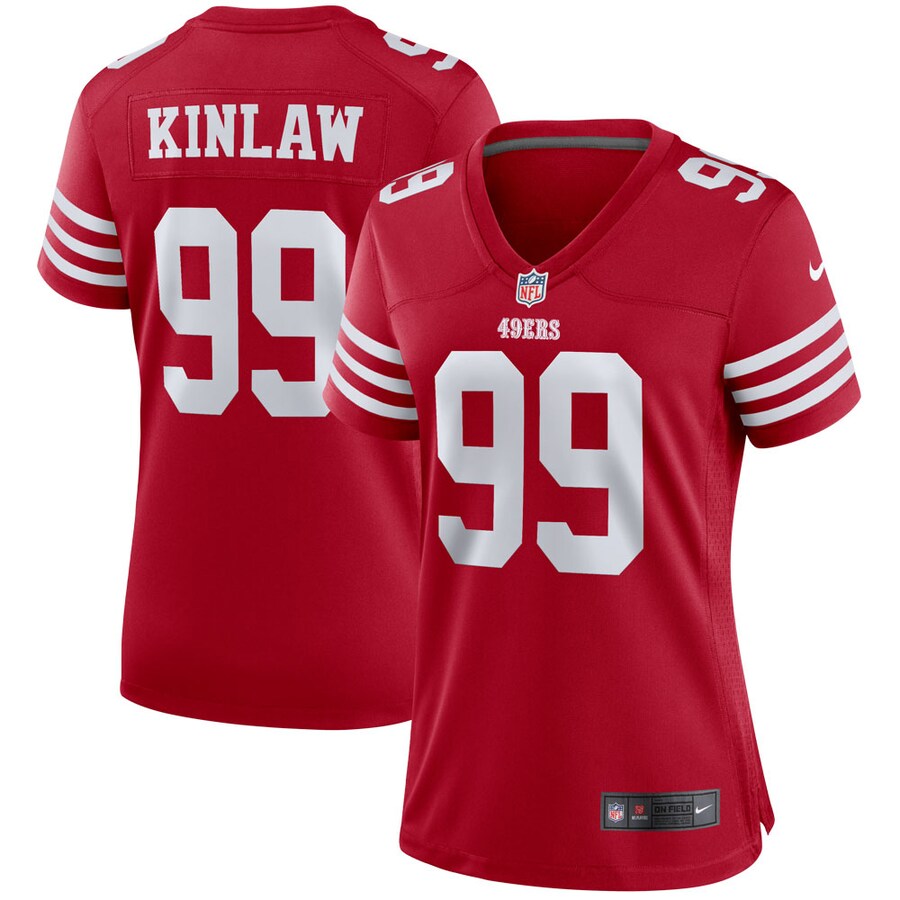 Women's San Francisco 49ers Javon Kinlaw Nike Scarlet Player Jersey - Puhuasuan