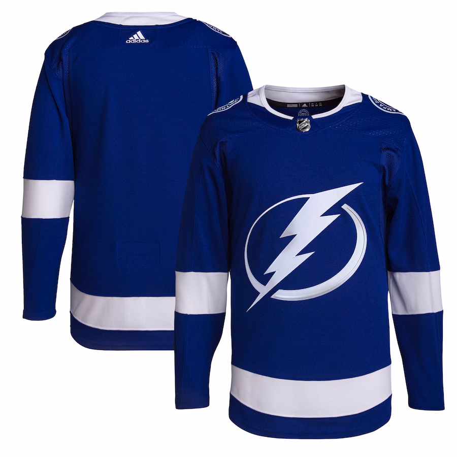 Men's Tampa Bay Lightning adidas Royal Home Primegreen Authentic Jersey - Puhuasuan