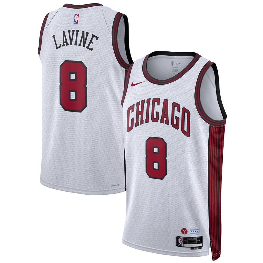 Unisex Chicago Bulls Zach LaVine Nike White 2022/23 Swingman Jersey - City Edition - Puhuasuan