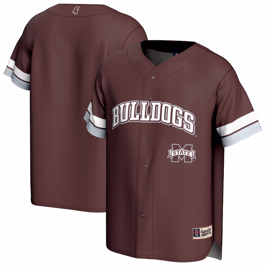 Unisex GameDay Greats Maroon Mississippi State Bulldogs Spirit Baseball Jersey - Puhuasuan