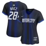 Women's Detroit Tigers Javier Baez Nike Navy 2024 City Connect Limited Jersey - Puhuasuan
