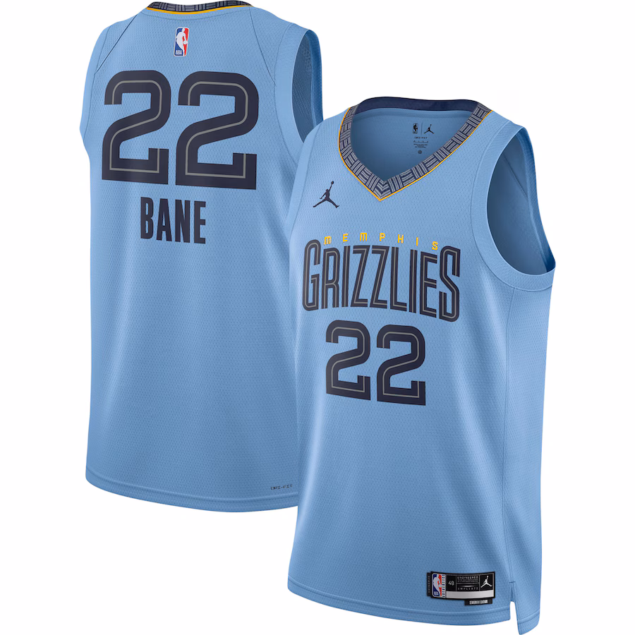 Unisex Memphis Grizzlies Desmond Bane Jordan Brand Light Blue Swingman Jersey - Statement Edition - Puhuasuan