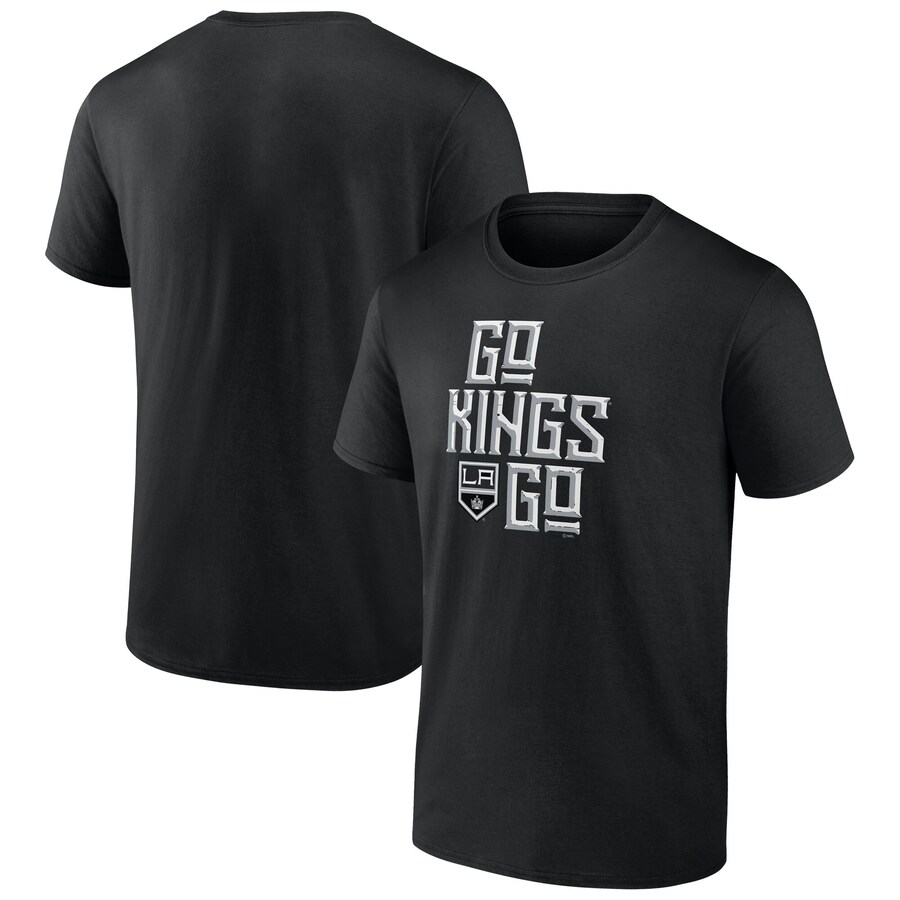 Men's Los Angeles Kings Fanatics Black Iconic T-Shirt - Puhuasuan