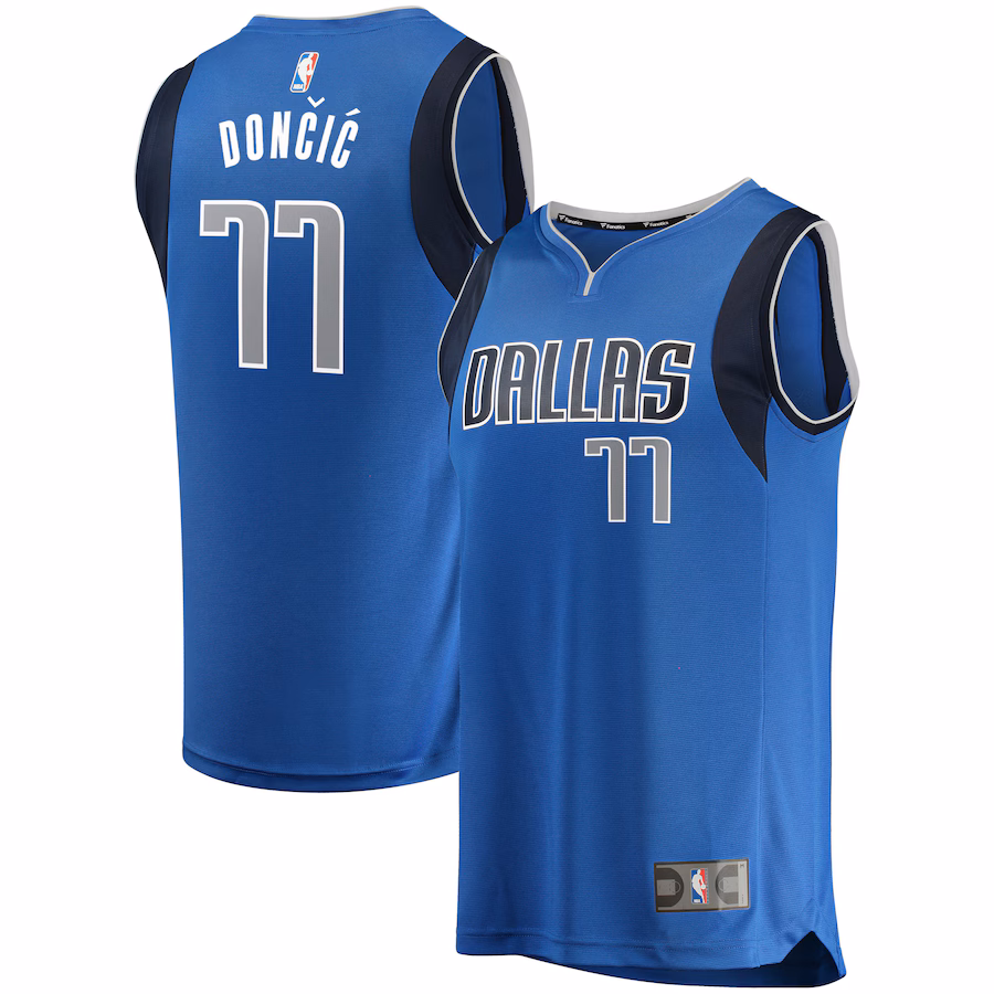 Men's Dallas Mavericks Luka Doncic Fanatics Blue Fast Break Replica Jersey - Icon Edition - Puhuasuan