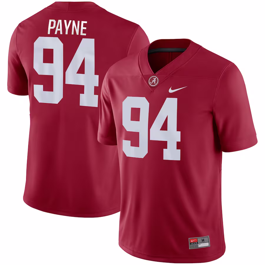Da'Ron Payne Alabama Crimson Tide Nike Game Jersey - Crimson - Puhuasuan