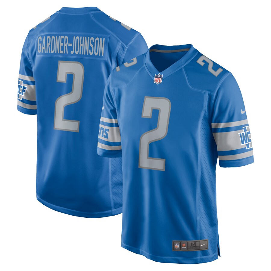 Men's Detroit Lions Chauncey Gardner-Johnson Nike Blue Game Player Jersey - Puhuasuan