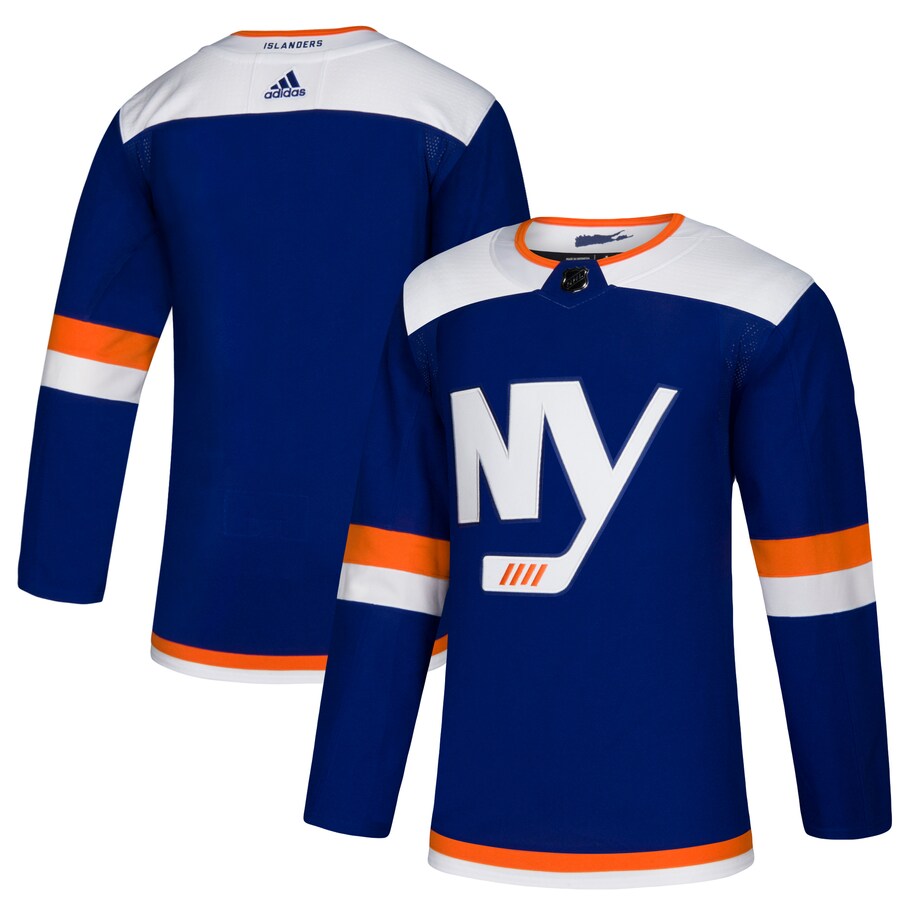 Men's New York Islanders adidas Blue Alternate Authentic Blank Jersey - Puhuasuan