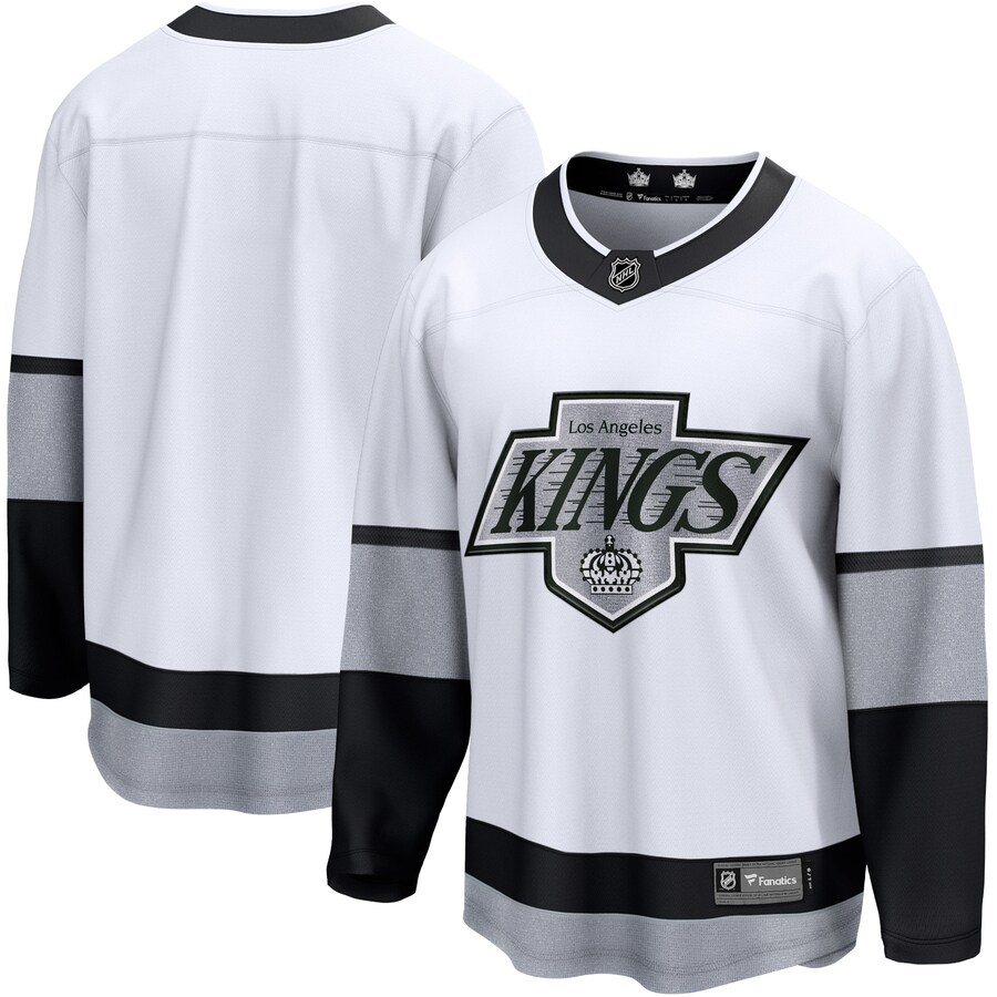 Men's Los Angeles Kings Fanatics Branded White Alternate Premier Breakaway Team Jersey - Puhuasuan