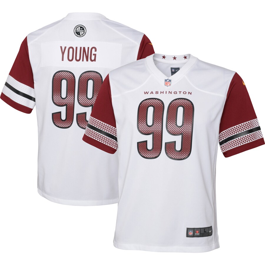 Youth Washington Commanders Chase Young Nike White Game Jersey - Puhuasuan