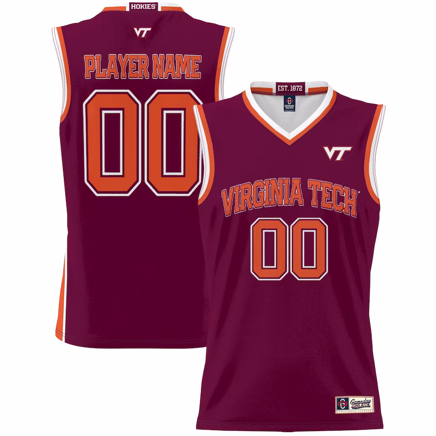 Virginia Tech Hokies GameDay Greats Youth NIL Pick-A-Player Lightweight Basketball Jersey - Maroon - Puhuasuan