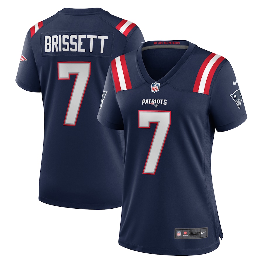 Women's New England Patriots Jacoby Brissett Nike Navy Game Jersey - Puhuasuan