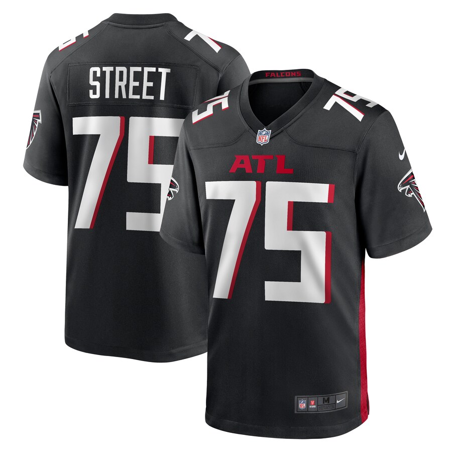 Men's Atlanta Falcons Kentavius Street Nike  Black  Game Jersey - Puhuasuan
