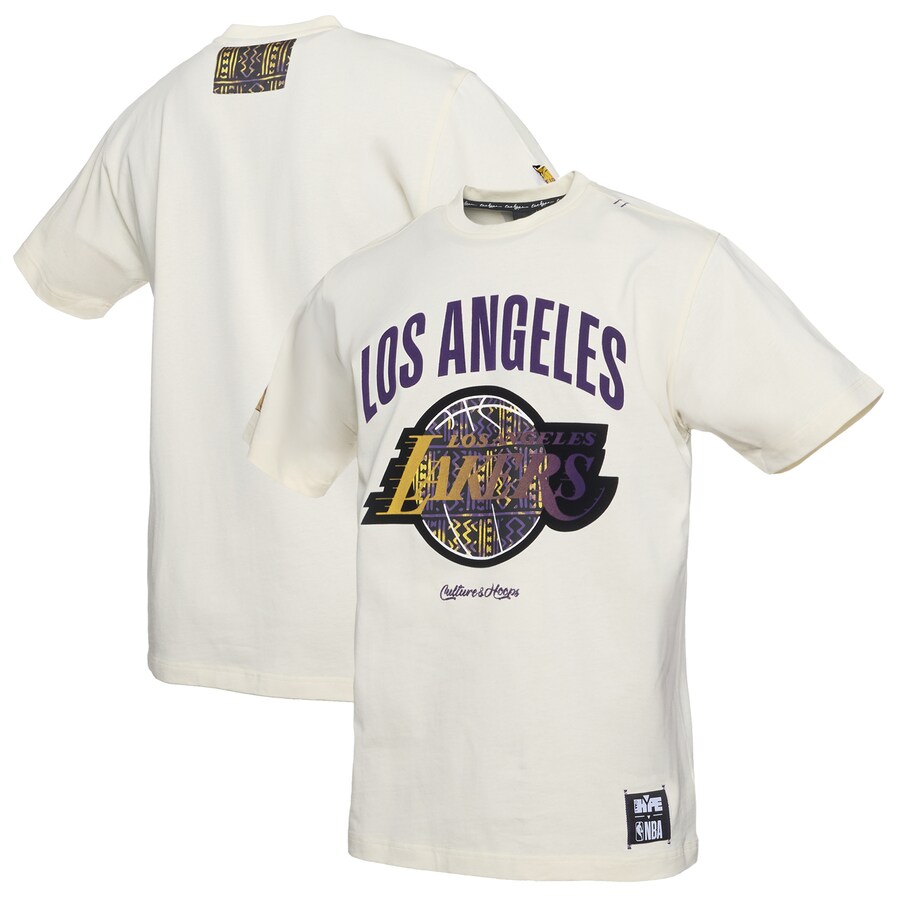 Men's Los Angeles Lakers  NBA x Two Hype Cream Culture & Hoops Collection Premium T-Shirt - Puhuasuan