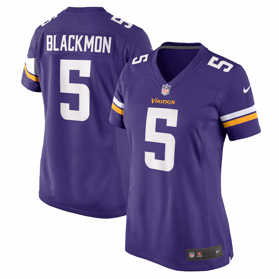 Women's Minnesota Vikings Mekhi Blackmon Nike Purple Game Jersey - Puhuasuan