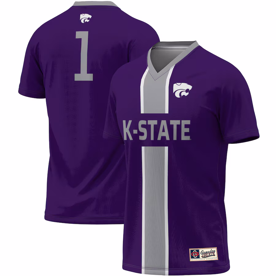 Unisex ProSphere #1 Purple Kansas State Wildcats Lightweight Soccer Jersey - Puhuasuan